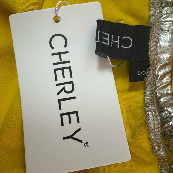 CHERLEY Women's Lucie Metallic Ruched & Cutout Midi Dress in Gold Size S.  B36 - Picture 10 of 14